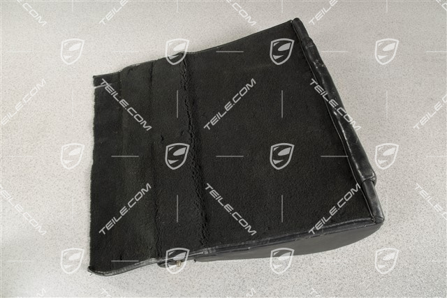 Back seat backrest, Cabrio, Leatherette, Black, L
