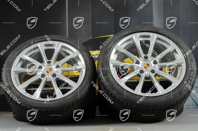 19" Boxster S Winterräder Satz, Felgen 8J x 19 ET57 + 10J x 19 ET45 + NEUE Michelin Pilot Alpin 4 Winterreifen 235/40 R19 + 265/40 R19