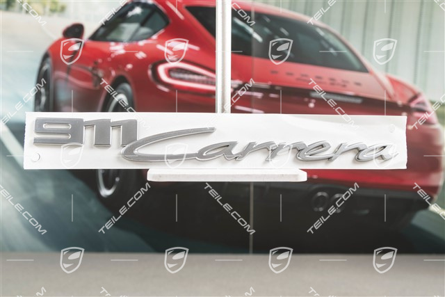 Schriftzug/Logo "911 Carrera", silber