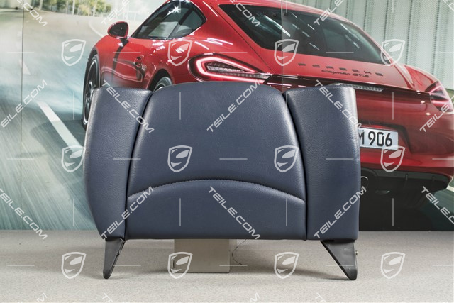 Back seat backrest, rear, leatherette, night blue, Coupe/Targa, R