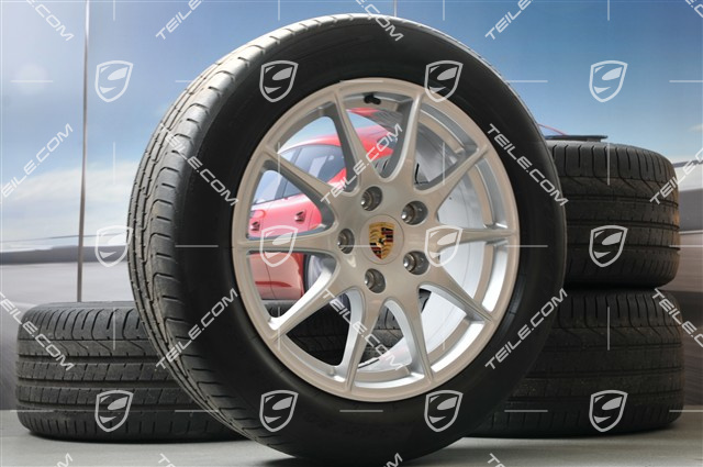 18" Komplet kół letnich Panamera S, felgi 8J x 18 ET59 + 9J x 18 ET53 + opony Pirelli P-ZERO 245/50 18 + 275/45 18