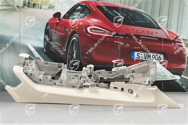 Centre console / tunnel, part, Leather, Cream