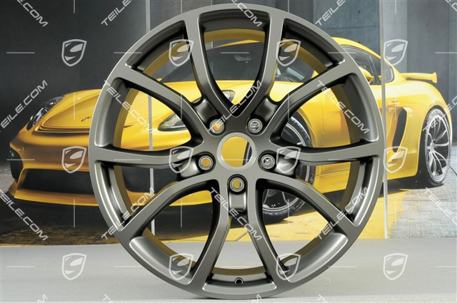 21" Felge Cayenne Exclusive Design, 9,5J x 21 ET46, Platinum-Seidenmatt
