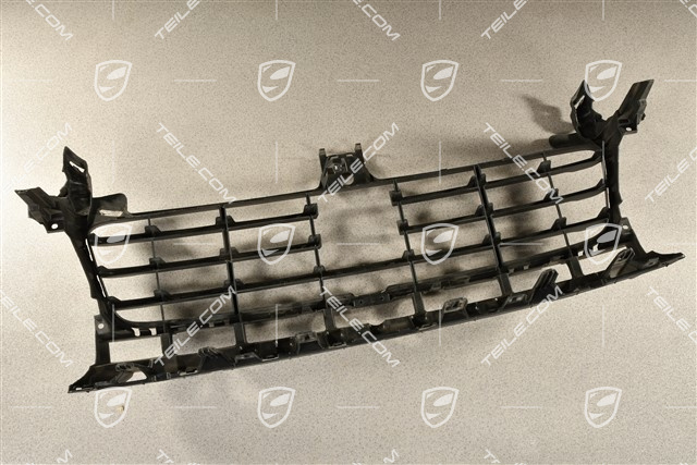 Front bumper Grille centre / middle with ACC, Black matte