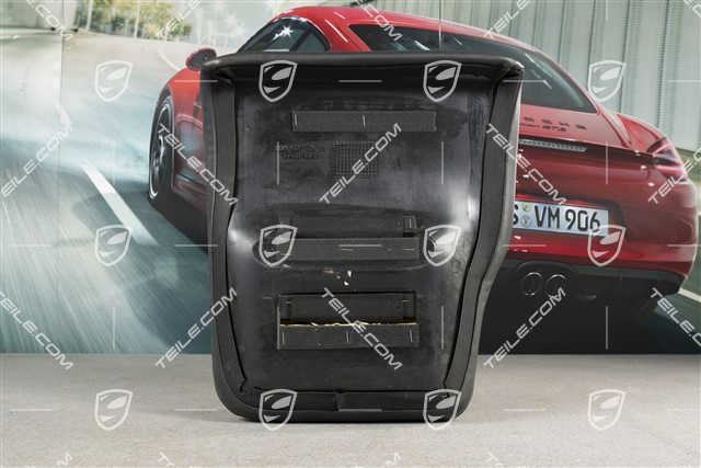 Notsitzkissen, Cabrio, Leder, Schwarz, L
