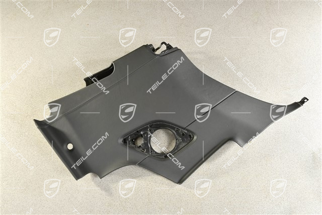 Seitenwandverkleidung, hinten, Leder, Schwarz, Cabrio, L
