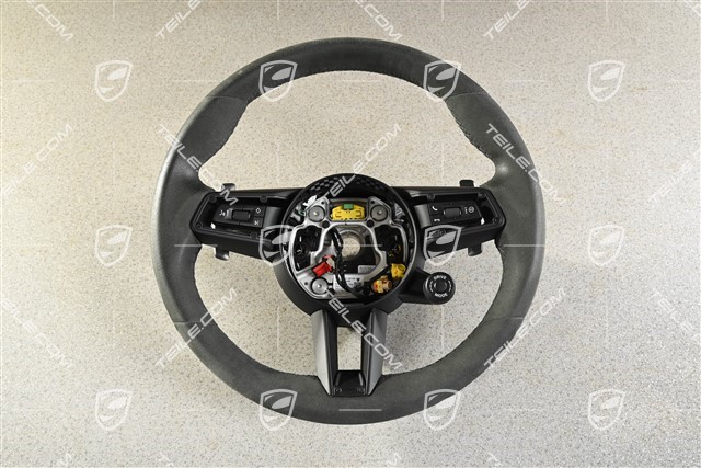 Kierownica sportowa GT, Alcantara Race Tex czarna, podgrzewana, multifunkcyjna