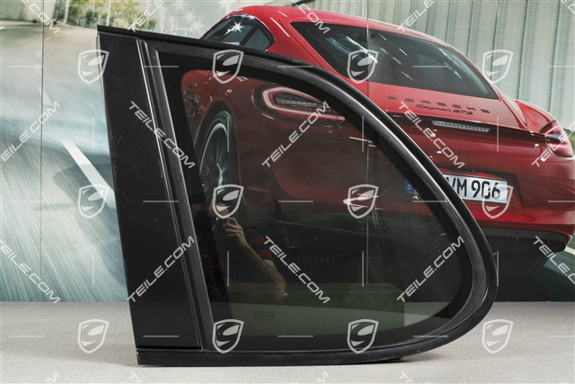 Szybka boczna, przyciemniana, Aluminium pakiet, czarny, L