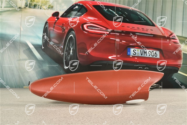 Klapka schowka w drzwi, Skóra, Boxster red, L