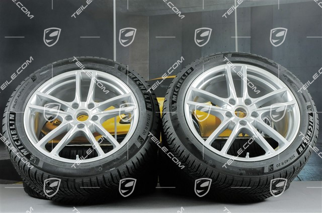20-inch Cayenne Sport winter wheel set, rims 9J x 20 ET50 + 10,5J x 20 ET64 + Michelin winter tyres 275/45 R20 + 305/40 R20, with TPMS