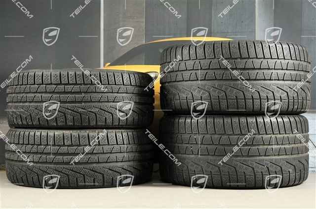 19-inch Carrera winter wheel set, 8,5J x 19 ET54 + 11J x 19 ET69 + NEW Pirelli winter tyres 235/40 R19 + 285/35 R19, with TPMS