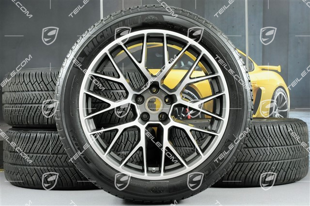 20" "RS Spyder Design" Winterräder Satz, Felgen 9J x 20 ET26 + 10J x 20 ET19 + NEUE Michelin Winterreifen 265/45 R 20 + 295/40 R 20, mit RDK-Sensoren