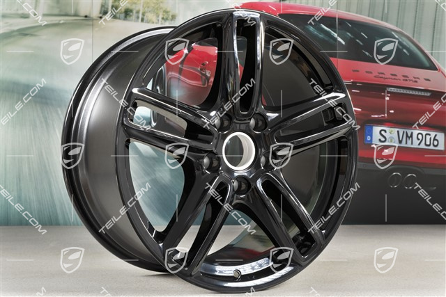 19" Felge Panamera TURBO, 10J x 19 ET61, in Schwarz (hochglanz)