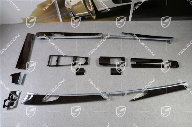 Interieur Paket Nussbaumwurzel hochglänz., Blende Satz, Sitzpositions-Steuerung für Komfortsitze Interieur Paket Nussbaumwurzel hochglänz., Blende Satz, Sitzpositions-Steuerung für Komfortsitze