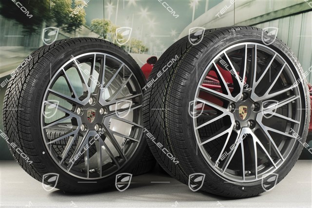 20/21-inch Turbo V winter wheel set, wheel rims 8,5J x 20 ET40 + 11J x 21 ET66 + NEW Goodyear winter tyres 245/35 R20 + 305/30 R21