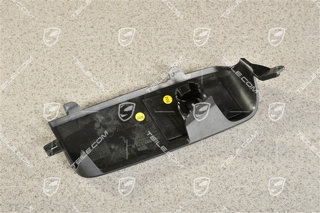 Air inlet / duct / guide cover, lateral, Black matte, PDC, L