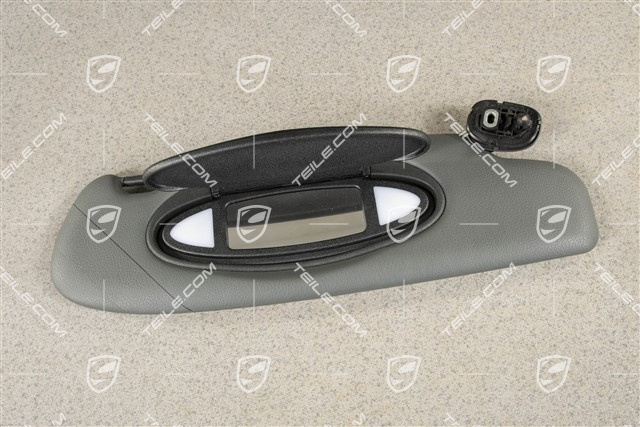 Osłona przeciwsłoneczna, Coupe, skóropodobna, Stone grey, R