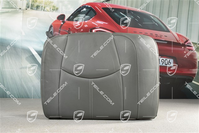 Back seat backrest, Coupe/Targa, Leather, Stone grey, R