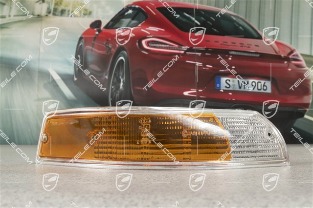 Lichtscheibe für Blinkleichte, Scheinwerferglas, Rand Aluminium, R