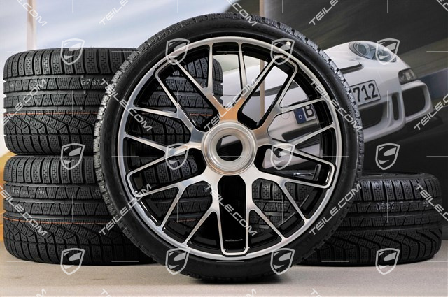 20" Turbo S central locking winter wheel set for Turbo S, wheels 8,5J x 20 ET51 + 11J x 20 ET59 + Pirelli Sottozero II winter wheels 245/35 R20+295/30 R20, TPMS