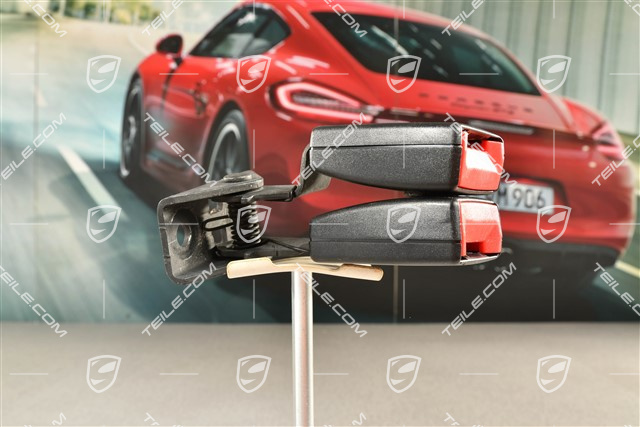 Seat belt buckle, double, rear