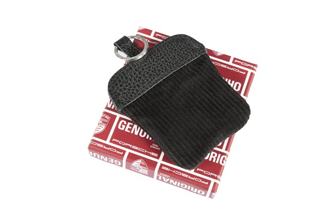 Porsche Classic Schlüssel-Etui, mit geprägtem Porschewappen, Cordsamt
