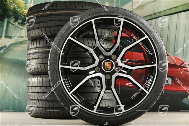 21" RS Spyder Design summer wheel set, rims 9,5J x 21 ET60 + 11,5J x 21 ET66 + NEW Goodyear summer tyres 265/35 R21 + 305/30 R21