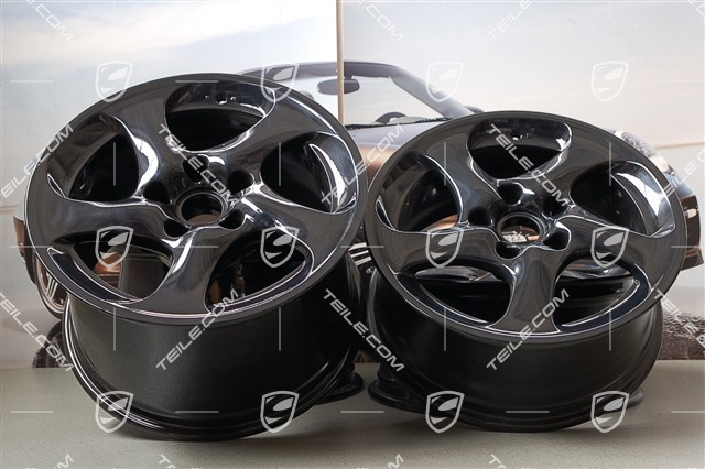 18" Felgensatz Turbo Look II, 8J x 18 ET50 + 11J x 18 ET45, schwarz