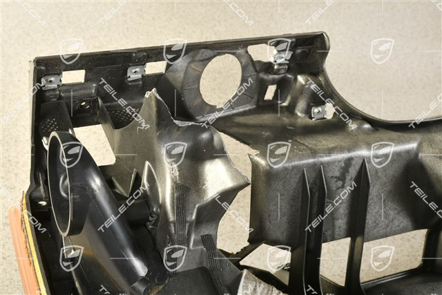 Dashboard lining, leather, havanna (damaged mounting)