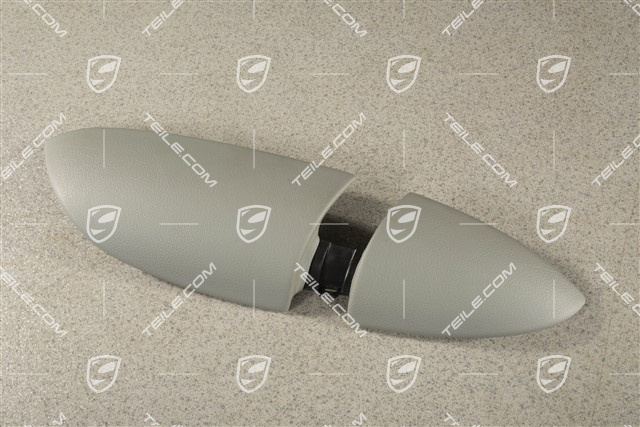 Abdeckblende, Armlehne, Tuer hinten, Stahlgrau, L