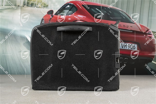 Back seat backrest, rear, leatherette, black, coupe, R