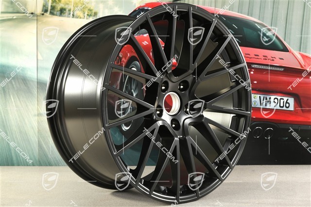 22-inch RS Spyder wheel rim, rear, 11,5J x 22 ET52, black satin-matt