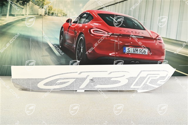 Dekorstreifen / Dekorfolie Schriftzug / Logo / Aufkleber, Seitlich, GT3 RS, Schwarzmatt, L