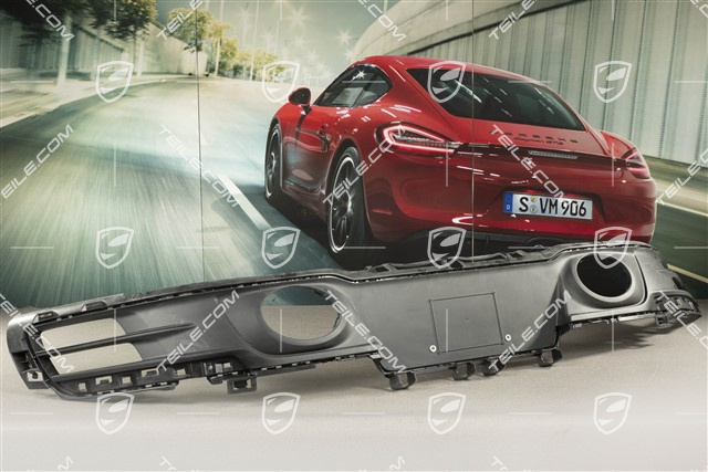 USA, Rear bumper lower cover, Sport exhaust system, Black matte