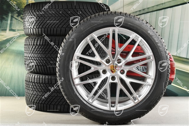 21" koła zimowe RS Spyder Design, komplet, felgi 9,5J x 21 ET46 + 11,0J x 21 ET58 + NOWE opony zimowe Pirelli 285/45 R21 + 305/40 R21, z czujnikami ciśnienia