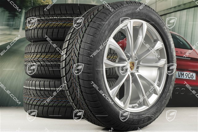 19" "Macan Design" koła zimowe komplet, felgi 8,5J x 19 ET21 + 9J x 19 ET21 + opony zimowe Dunlop SP Winter Sport 4D 235/55 R19 + 255/50 R19, z czujnikami ciśnienia RDK