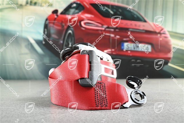 Seat belt, Carmine Red, Convertible, front, R