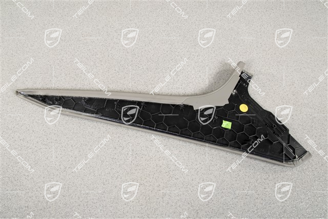 Mittelkonsole, Blende, Leder, seitlich, Platingrau, L