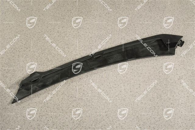 Turbo S, Disc / trim upper for front bumper retaining frame, Black, R