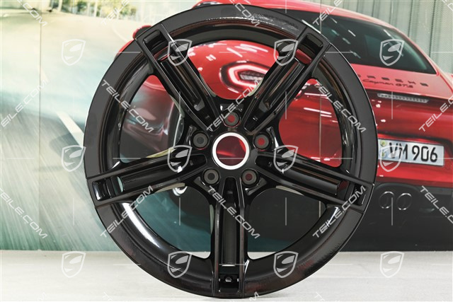 21-inch wheel rim Mission E Design, 11,5J x 21 ET66, black high gloss