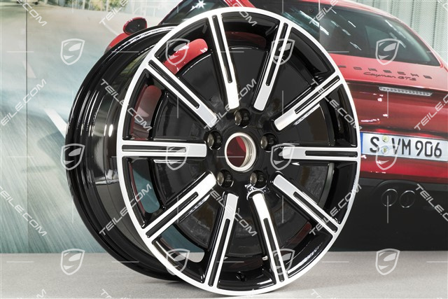 20" Felge Sport Aero, 9J x 20 ET54, schwarz hochglanz mit glanzgedrehter Stirnfläche