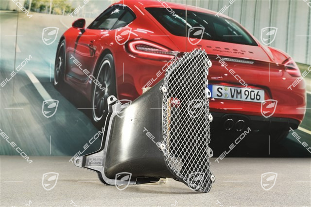 Air guide with grille, L