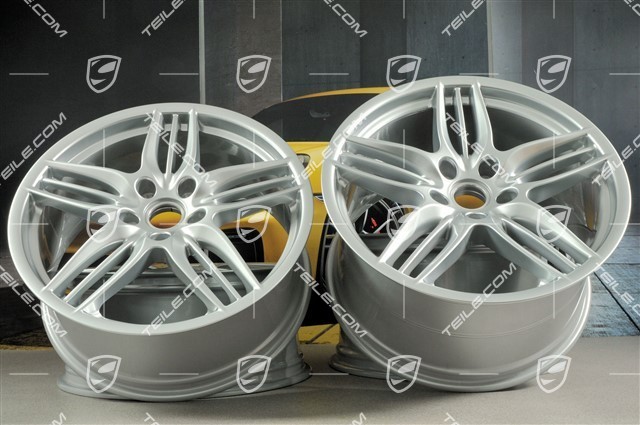 20-inch wheel rim set Sport Design, 8,5 x 20 ET51 + 11J x 20 ET52, Brilliant Chrome