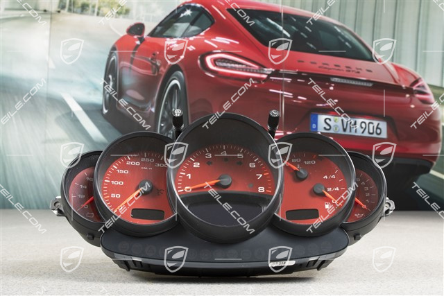 Kombiinstrument, Turbo, 6-Gang Getriebe, Boxsterrot