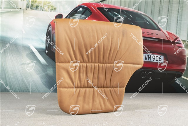 Notsitzkissen, Coupe/Targa, Raffleder, Braun/Natur, R