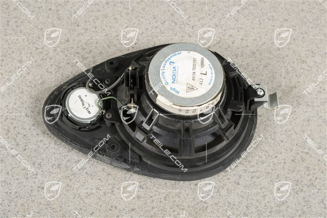 Rear loudspeaker, Black leather, Harmann analog sound package, Coupe/Targa R / Cabrio L