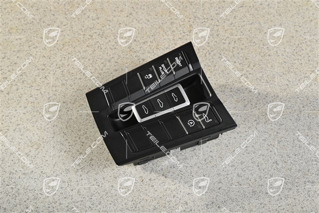 Control panel / switchboard centre console repair kit, sliding roof, coupe, black matte/ hi-gloss ch