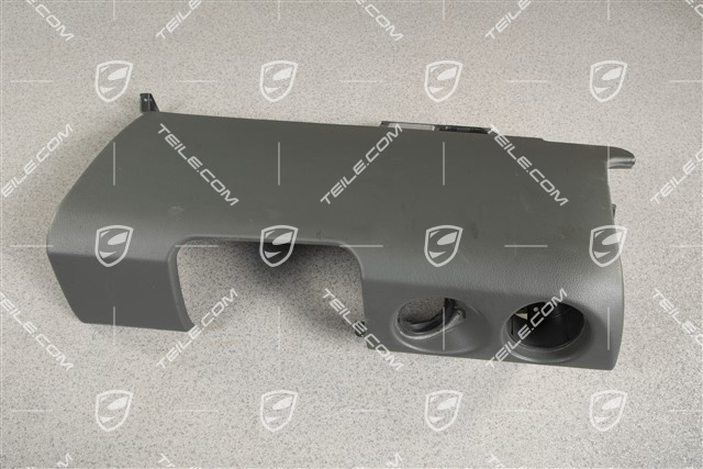 Trim lower section, Leatherette, Stone grey