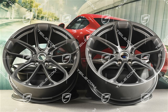22" Felgensatz GT, 10J x 22 ET48 + 11,5J x 22 ET52, Vesuvgrau