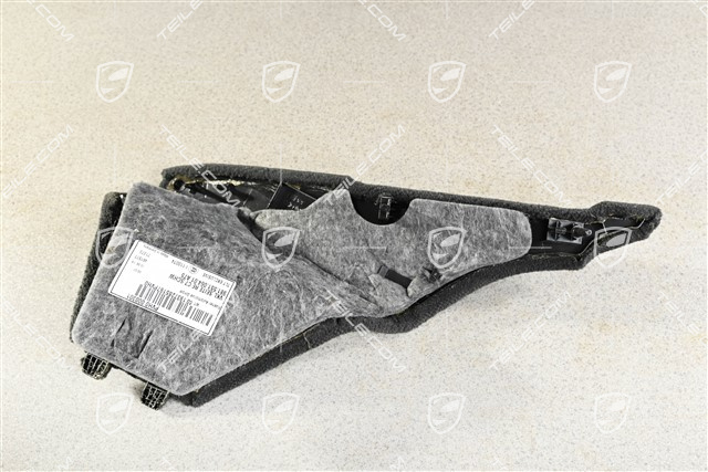 Tapicerka bagażnika tylnego, czarna, R